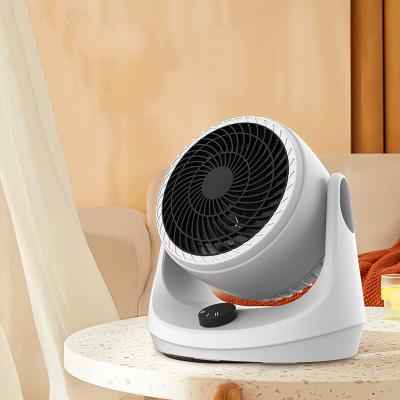 China EBEZ Infrared Mini Room Circulation Indoor Desktop Household Hot Air Rotating White Rotating Portable Fan for sale