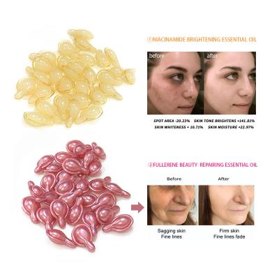 China Moisturizer Private Label Ceramide Essence Facial Capsules Face Skin Care Serum Liquid Anti Wrinkle Anti Aging Whitening Serum Capsules for sale