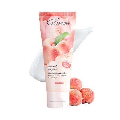 China Moisturizer OEM Custom Private Label Natural VE Peach Rejuvenating Whitening Body Care Moisturizing Body Lotion for sale