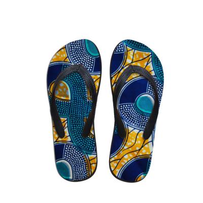 China China Lit Custom Made Cheap Flip Flops Mens Slippers African Styles Printed Wholesale Summer 2019 for sale