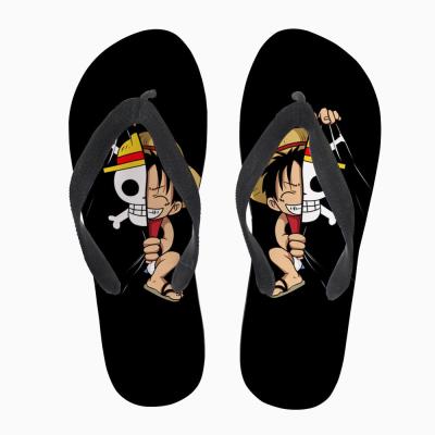 China Japanese Beach Flip Flops Custom Anime Pattern Logo Wholesale Anti Slippery For Women for sale