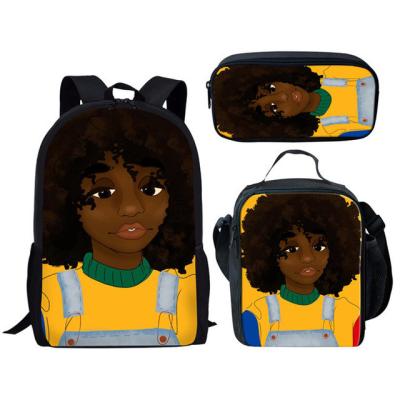 China Wholesale Anti Theft African Boys Printed Children School Bag Set Large Space Laptop School Backpack For Boys College School Backpack for sale