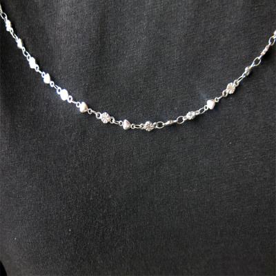 China Eco Friendly Elegant Women Flower Chain 925 Sterling Silver Necklace for sale