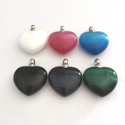 China Different CLASSIC colors like neckless heart shape cremation stone for ashes for sale