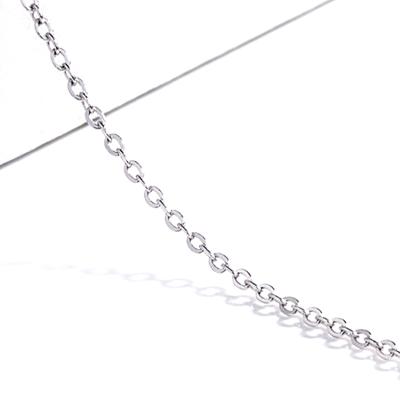 China Factory Direct Sales Nickel Free Fashion Accessories Flat Oval Stainless Steel Cable Chain for sale