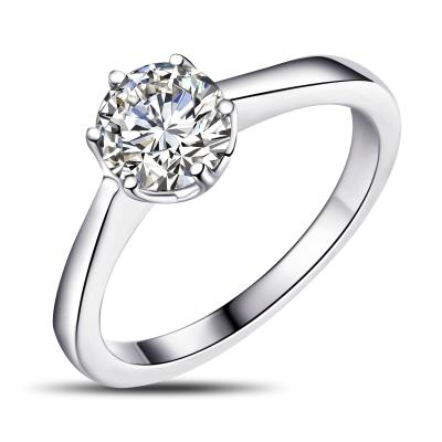 China CLASSIC Engagement Rings Jewelry Women Custom 925 Diamond Silver Rings for sale