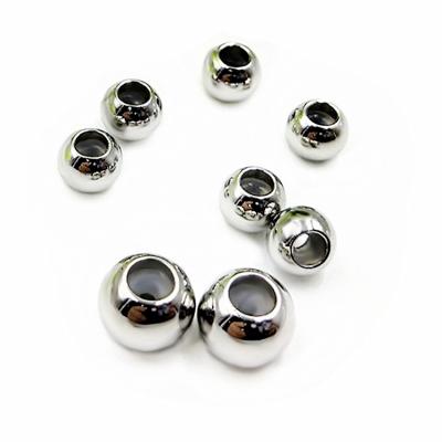 China Nickel Plating Adjustable Jewelry Beads Different Size Free Wholesale Metal Accessory For Necklace And Bracelet for sale