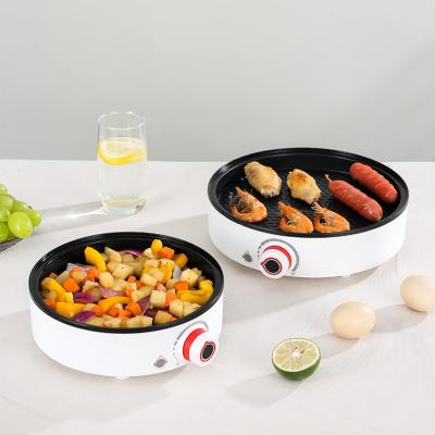 China Customized Non-Stick Grill Easily Cleaned BBQ Pan Hot Pot Frying Pan Cooking Pot Portable Electric Grill for sale