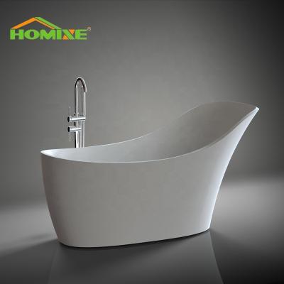 China Soft & smooth Hot Sell Solid Surface Freestanding bathroom Bathtub Artificial Stone Whirlpool Bath Tub Resin Stone Simple Soaking for sale