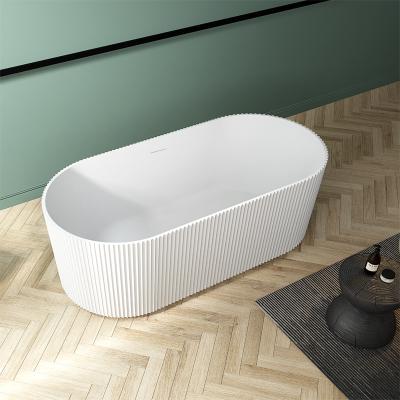 China Soft & smooth Hot sale freestanding Acrylic Bathtub  Oval Shaped Freestanding for Hotel bathroom for sale