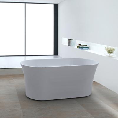 China Soft & smooth Hot sale freestanding Acrylic Bathtub  Oval Shaped Freestanding for Hotel bathroom for sale