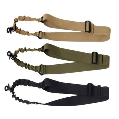 China Military Tactical Lanyard Belt Bungee Belt American Functional Two Points Lanyard Strap Lanyard Strap Gun Bungee for Tactical Train Hunting for sale