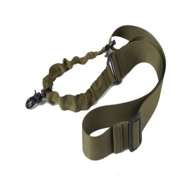 China Military Gun Tactical Lanyard Heavy Duty Mount Tactical Two Point Military Rifle Lanyard Strap Adjustable Bungee for Outdoor Hunting Hiking Camping for sale