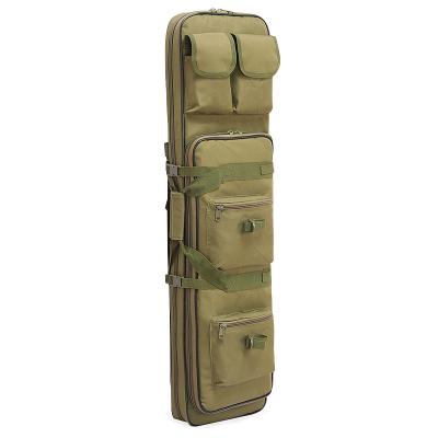 China Multi-Function Outdoor Tactical Padded Carry Case Bag Case Bag Storage Large Capacity Carbine Rifle Gun Tactical Military Lanyard Double for sale