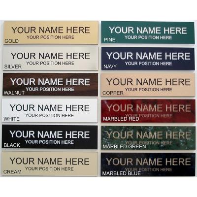 China Europe Personalized Custom Engraved Your Name Plate Ferret Metal Label Plate for sale