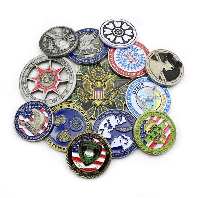 China Handmade Wholesale Metal Design Challenge Stamping Custom Coins Of America for sale