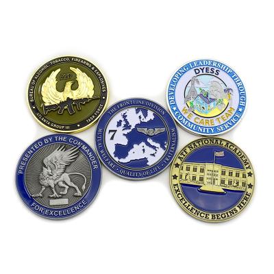 China China Custom Your Own Coins Metal Challenge Coins Engraved Manufacturers No Minimum Order for sale