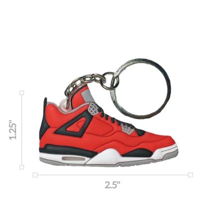 China Custom Design Style Custom 3D Logo Funny Among Plush Sticker Silicone PVC Shoes Sneaker Keychains for sale