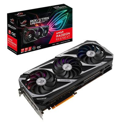 China Desktop Graphics Card 6700XT for ASUS ROG STRIX GAME GPU AMD RADEON RX 6700 XT O12G Gaming Graphics Cards GDDR6 Original in stock for sale