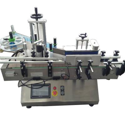 China Beverage Benchtop Automatic Round Bottle Vial Labeling Machine Suitable For 30-100mm Bottle Diameter for sale