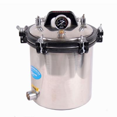 China Medical Laboratory 18 Liter Bacteria Steam Autoclave Incinerator Stainless Steel Pressure Steam Sterilizer for sale