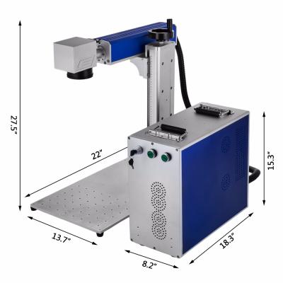 China Laser Marking 20W Fiber Laser Marking Machine Laser Engraver For Metal And Non Metal for sale