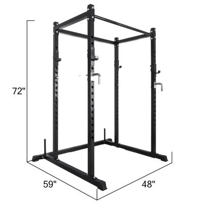 China Steel Power Lift Stand Lift Squat Cage Dead Bench Racks Stands Cross Fitted With Weight Rack for sale