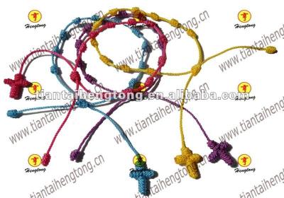 China Europe rope rosary bracelet, knotted bracelet for sale