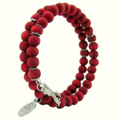 China Rose wood perfume wrap rosary wooden bracelet, scented bead bracelet for sale