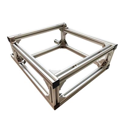 China Industrial anodized aluminum profile 6063 extrusion4545 cnc aluminum frame system for construction or industrial use for sale