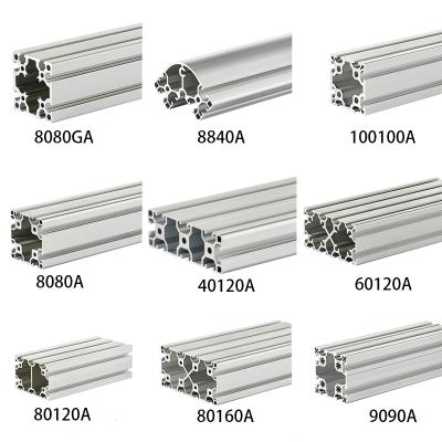 China Construction Material Names or Industrial Aluminum Profile Frame System Extrusion 4545 Square Tube Use of Aluminum Profile for sale