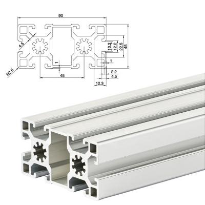 China European standard construction or industrial use extrusion profiles 4040 4590mm with aluminum profile frame for sale