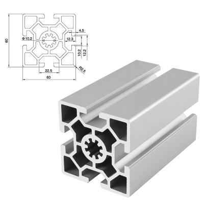 China Construction or industrial use anodizing t track 6060 aluminum alloy profile 60x60 for frame aluminum profile for sale