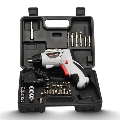 China 4.8V Screwdriver Set Electric Drill 45 Bit Mini Wireless Power With LED Light Dremel House Cordless Tools JST24802L for sale