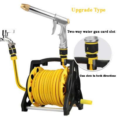 China 10-35M Water Adjustable Gun Garden Hose Reel Set Garden Hose Storage Cart Portable Single Suit for sale