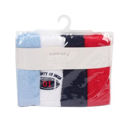 China Wholesale Small 25*25cm 100%cotton Baby Hand Bath Face Washcloth Comfortable Soft Towels Wholesale QUICK DRY Terry 4 Pcs Towels Set for sale