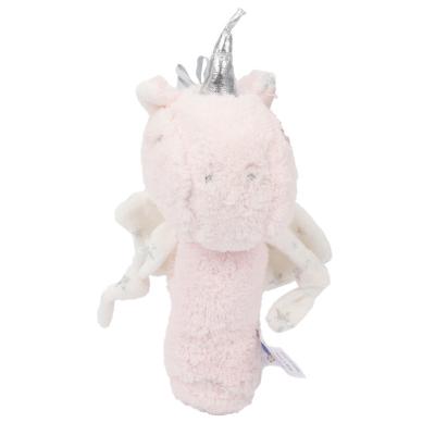 China Wholesale Soft Soft Kids and Cpmforter Plush Animal Set Unicorn Toys Baby Rattle for sale