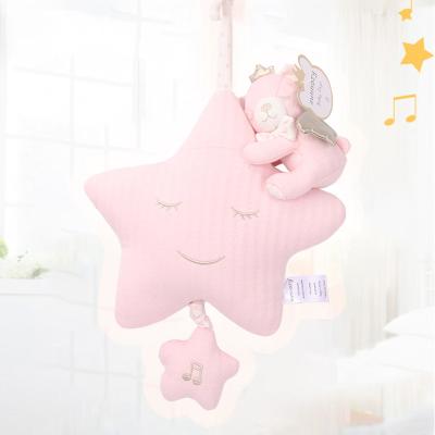 China Wholesale Soft Air Cotton Ring Music Box Cartoon Animal Ring Bed Hang Doll Baby Star Bear Baby Toys for sale