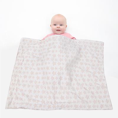 China Wholesale Lovely Design Double-Layer Folded Soft Baby Wrap Wrap Fleece Blanket Baby Blanket for sale