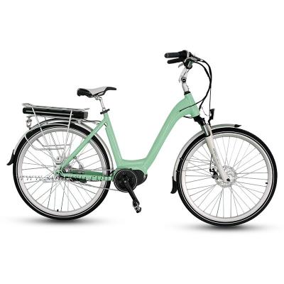 China 250w/350w Alloy City Aluminum Commuter Electric Bike With Brushless Mid Drive Motor City Electric Bike Model C4-MR for sale