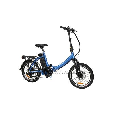 China 20 Inch Mini City Electric Bike Step Aluminum Alloy Lightweight Folding Electric Bicycle For Wholesale for sale