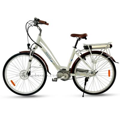 China Alloy S26 Brushless DC Motor 18650 Battery Long Range Aluminum Electric Bicycle for sale