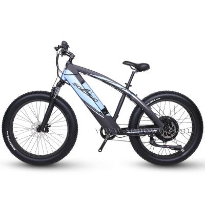 China Aluminum Alloy Suspension Sobowo Q7 Fat Tire Mountain Bike Indigo Electric Bicycle 2018 Electric Bike for sale