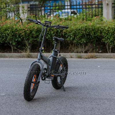 China 2021 Aluminum Alloy Mini Foldable Adult E Bike 20 Inch Fat Tire Folding Electric Bicycle Folding Electric Bike for sale