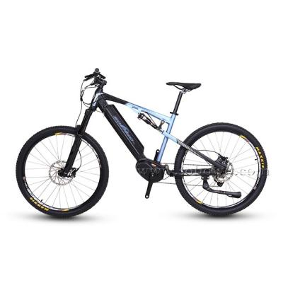 China Aluminum Alloy SOBOWO 350W Bangfang Mid Motor Green Mountain Electric Bike with LCD Display and Front Suspension Fork for sale