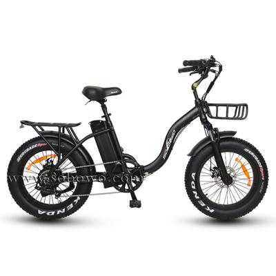 China Aluminum Alloy 20Inch Bafang 500W Fat Tire Foldable Electric Bike Electric Folding Ebike for sale