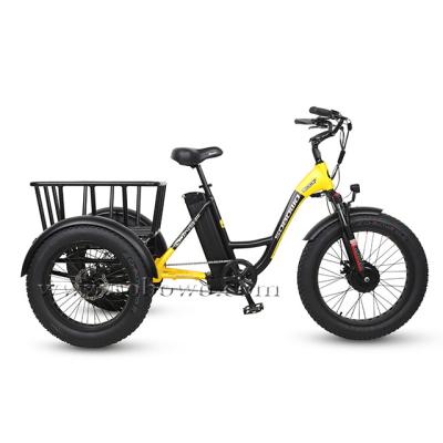 China Cargo OEM customized fat tire electric tricycles for sale three wheel electric tricycle for adults for sale