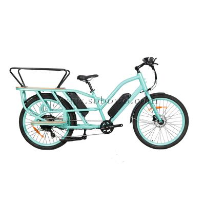 China 48V 500W hub drive standard cargo electric bike 26 inch wheel electric cargo bicycle for sale