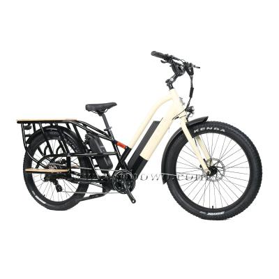 China Standard electric bike 27.5 inch 48V tire 500 watt motor electric cargo bicycle for sale