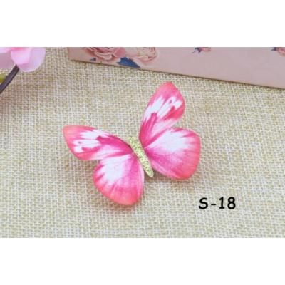 China Soft High Quality Hair Accessories Ornaments Vintage Embroidered Hairpin Platypus Tulle Hits Butterfly Hair Clip for sale